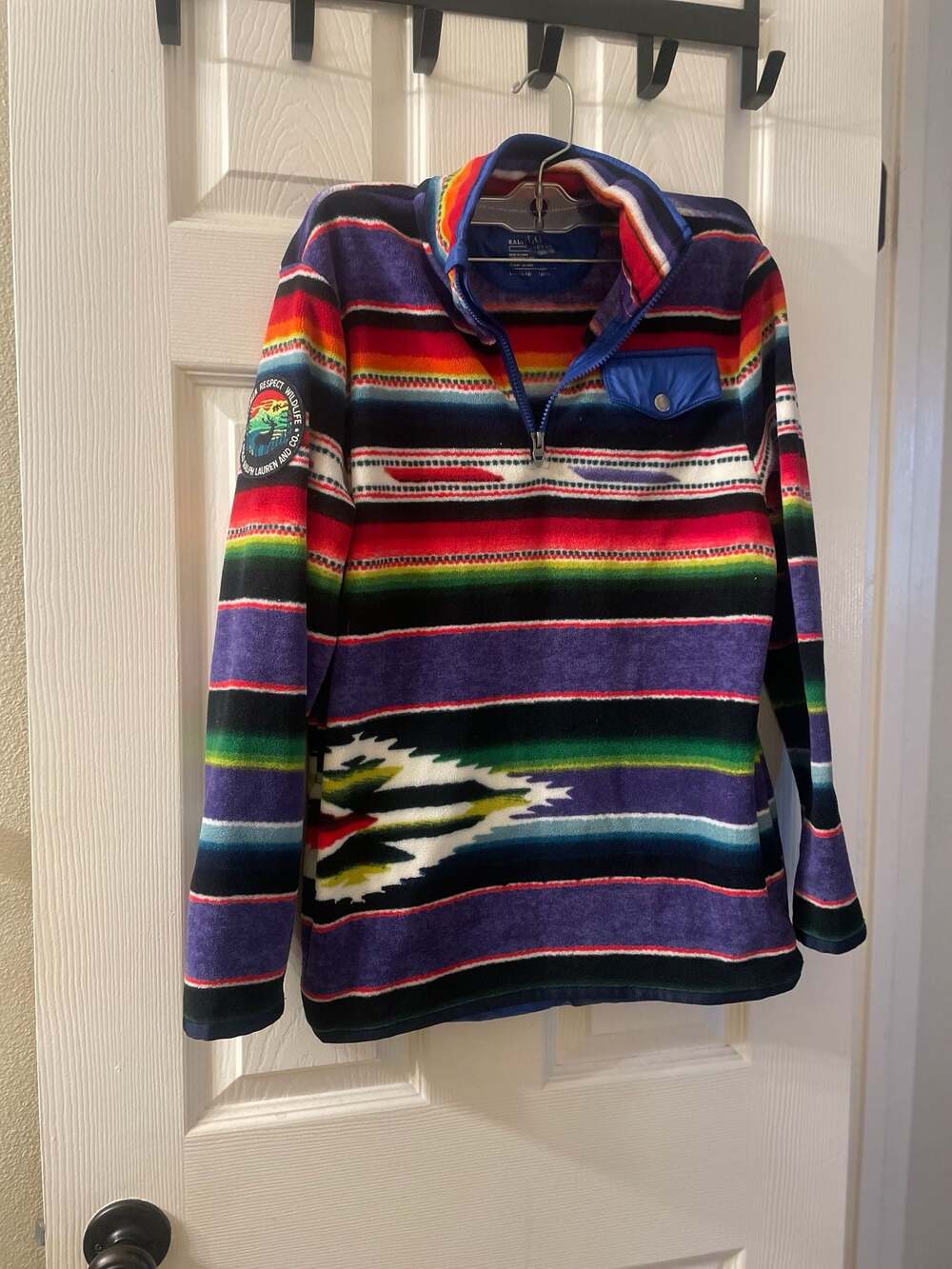 Youth  Polo Ralph Lauren Sportsman Wildlife Native Fleece HalfZip Pullover